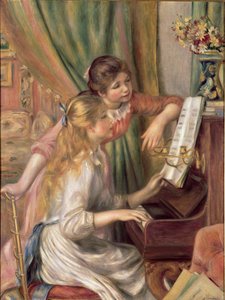 Jóvenes en el Piano de Pierre Auguste Renoir