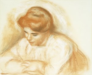 Joven Mujer Apoyada