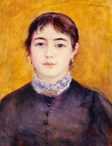 Joven mujer en azul, 1879