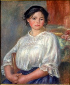 Joven sentada de Pierre Auguste Renoir