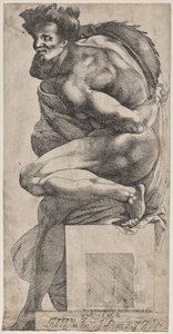 Ignudo (después de Miguel Ángel) de Pierre Biard the Younger