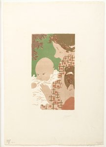 Andrée Terasse con su hijo Jean y su hermano Pierre Bonnard
Escena de familia