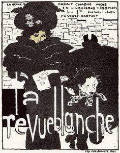Arte. La Revue Blanche. Póster de Pierre Bonnard, Francia
