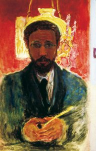 Autorretrato con pipa. 1908 de Pierre Bonnard