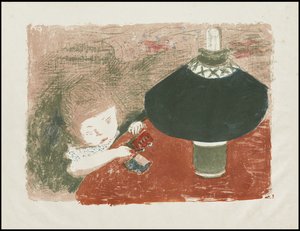 Niño con lámpara de Pierre Bonnard
