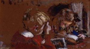 Niños leyendo de Pierre Bonnard