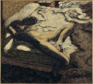 Mujer adormecida en una cama, o La indolente de Pierre Bonnard