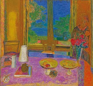 Gran comedor hacia el jardín. 1934-35 de Pierre Bonnard