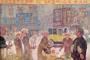 La Place Clichy, 1912 de Pierre Bonnard