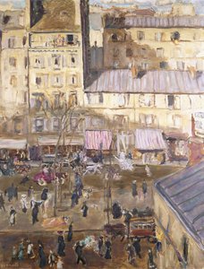 El Boulevard Exterior: Boulevard de Clichy y Esquina de la Rue de Douai de Pierre Bonnard