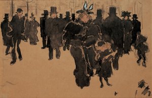 Le boulevard, c.1890 de Pierre Bonnard