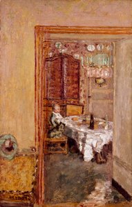 Niño pequeño en el comedor de Pierre Bonnard