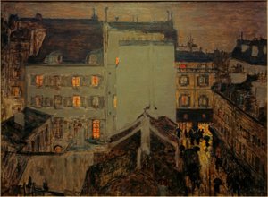 Montmartre bajo la lluvia o Rue Tholozé