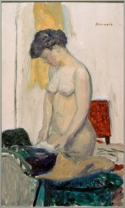 Desnudo de pie de perfil de Pierre Bonnard