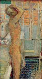 Desnudo gris de perfil