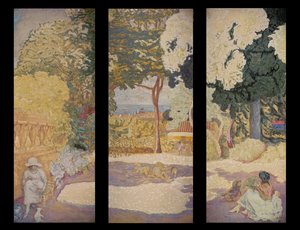 En el Mediterráneo (tríptico) de Pierre Bonnard
