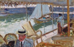En el yate, 1912 de Pierre Bonnard