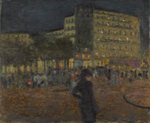 Plaza Pigalle de noche de Pierre Bonnard