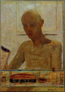Retrato del artista en el espejo del gabinete de toilette (Autorretrato) de Pierre Bonnard