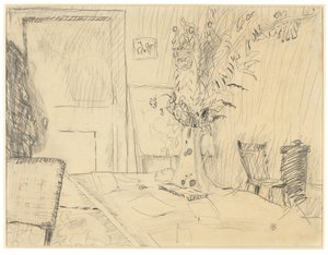 Maceta en el comedor de Le Cannet de Pierre Bonnard