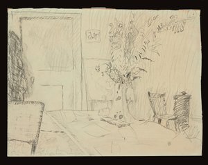 Maceta en el comedor de Le Cannet de Pierre Bonnard