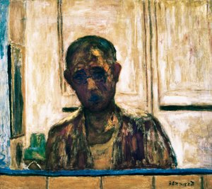 Autorretrato en un espejo de afeitar de Pierre Bonnard
