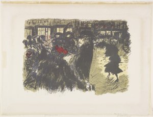 Plaza de noche. de Pierre Bonnard