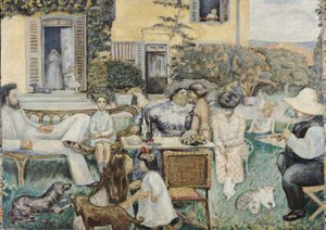 La tarde burguesa, o La familia Terrasse de Pierre Bonnard