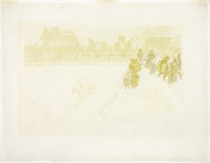 El puente, de Algunos aspectos de la vida en París de Pierre Bonnard