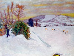 La Nieve en Dauphine, 1910 de Pierre Bonnard