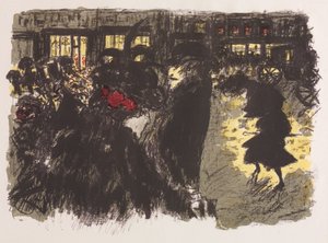 La Plaza al Atardecer de Pierre Bonnard