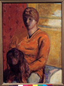La mujer del perro de Pierre Bonnard