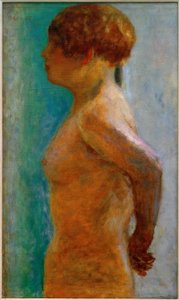 Torso de mujer de perfil