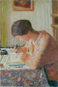 Mujer escribiendo