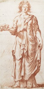 Una figura alegórica de pie de Pierre Brebiette