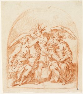 Figura alegórica del verano flanqueada por Pomona y Ceres de Pierre Brebiette