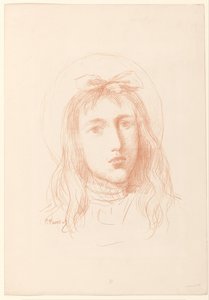 Cabeza de niña de Pierre Cécile Puvis de Chavannes
