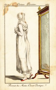 Merveilleuse frente a un espejo, París de Pierre Charles Baquoy
