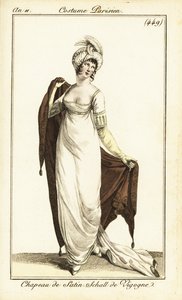 Merveilleuse en vestido de ópera, París