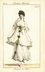 Mujer bailando en un baile, París de Pierre Charles Baquoy