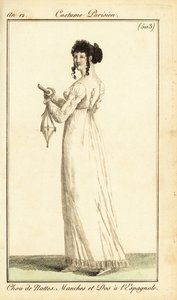 Mujer con vestido de dardos españoles, París de Pierre Charles Baquoy