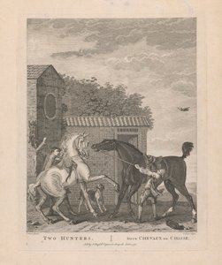 2. Dos cazadores / Deux Chevaux de Chasse de Pierre Charles Canot