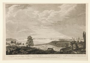 Una vista suroeste de la ciudad de Nueva York de Pierre Charles Canot