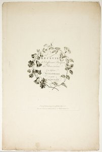 Portada de la Colección de ramos de flores, inventada y dibujada por Jean Pillement y grabada por P. C. Canot de Pierre Charles Canot