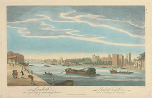 Lambeth. Palacio del Arzobispo de Canterbury de Pierre Charles Canot