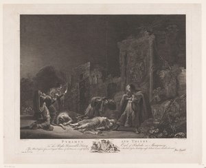 Píramo y Tisbea Píramo y Tisbe (título sobre el objeto) Pinturas principales de Inglaterra (título de la serie) Las pinturas más importantes de Inglaterra (título de la serie) de Pierre Charles Canot