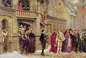 Enrique III y el Duque de Guisa, 1855 de Pierre Charles Comte