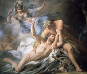 Ulises desembarca en la isla de Calipso, 1737 de Pierre Charles Tremolieres