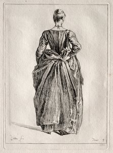 Estudio de una mujer de espaldas de Pierre Charles Trémolière