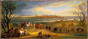 La Guerra de Devolución (1667-1668): Captura de Dole en Franco Condado por el Rey Luis XIV, 16 de febrero de Pierre Denis Martin